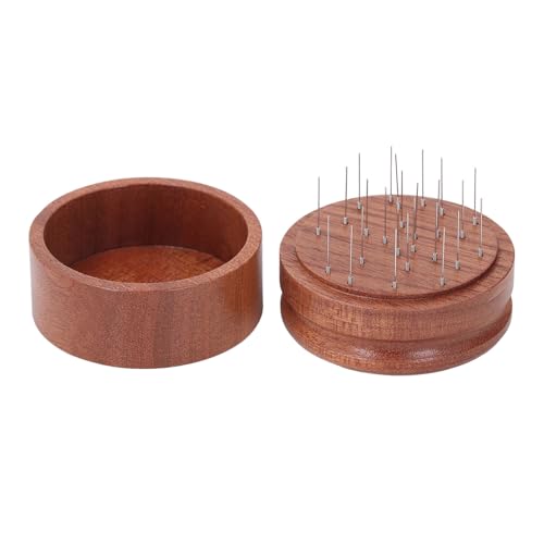 YDRCESMI Kaffee Nadel Vertreiber Shabili Holz Kaffeemühlen Nadel Verteiler Kaffee Verteiler Nadel Nadel Verfälschung Kaffeenadel-Werkzeug Holz Kaffee Nadel Rührer (58 mm) von YDRCESMI