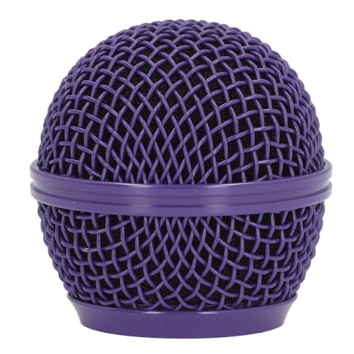 YDRCESMI Mikrofongitter, Ersatz-Mesh-Mikrofongitterkopf für SM58S SM58LC BETA58 BETA58A SA M30 SV100 UT2 PGX24 SLX4. Robust und defensiv (purple) von YDRCESMI