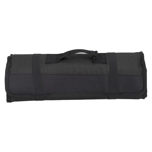 Ydrcesmi Chef Messertasche Premium Chef Messer Roll -Aufbewahrung mit 20 PCS Slots Besteck Messer Halter Protektoren für Küchenutensilien (Schwarz) von YDRCESMI
