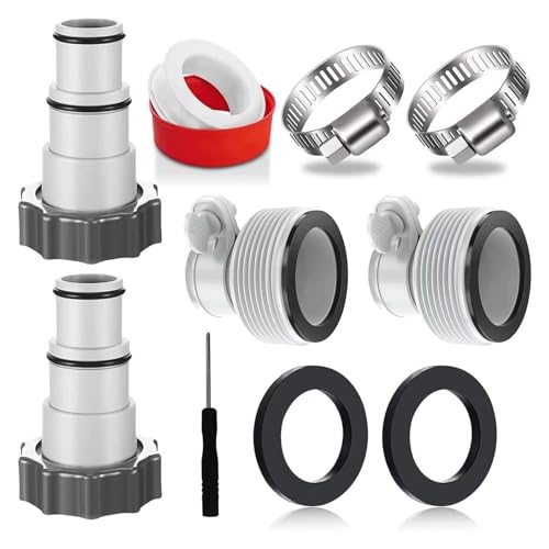 Ydrcesmi -Gewindeschlauch -Adapter -Kit -Ersatz Klemmrohranschluss 1,5 und 1,25 Zoll Schläuche Filterpumpengenerator Salzsystem Ydrcesmi -Gewindeschlauch -Adapter -Kit -Ersatz Klemmrohranschluss 1,5 und 1,25 Zoll Schläuche Filterpumpengenerator Salzsystem von YDRCESMI