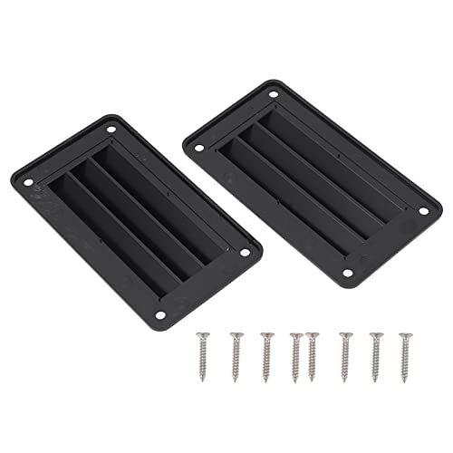 Ydrcesmi RV AIR Vent Louver Professional Bad Office Outlet Grille 2pcs für Boot Yacht Home (Schwarz) von YDRCESMI