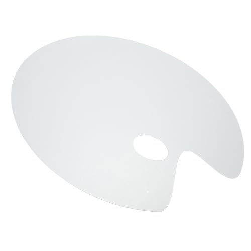 Ydrcesmi klare Acrylmalerei Palette oval geformte Stick -Proof -Farbmischschale mit Daumenloch für Künstler Ydrcesmi klare Acrylmalerei Palette oval geformte Stick -Proof -Farbmischschale mit Daumenloch für Künstler von YDRCESMI