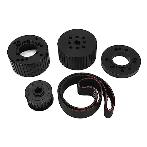 Ydrcesmi kleiner Blockmotorriemen -Antriebsriemenscheibe Kit zuverlässige Wasserpumpe Kurbelscheibe für Upgrades (Schwarz) von YDRCESMI