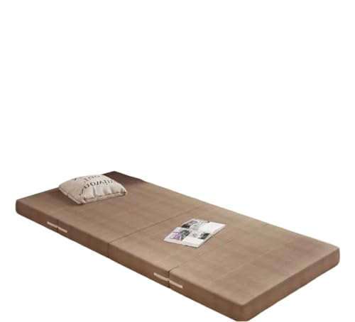 Matratzen Lazy Tatami Yogamatte Faltbare Leichtigkeit Tragbare Matratze Büroangestellte Mittagspause Schlafmatte Bodenbelag für Reisen, Camping(Color6,90x200cm) von YDYAENIO