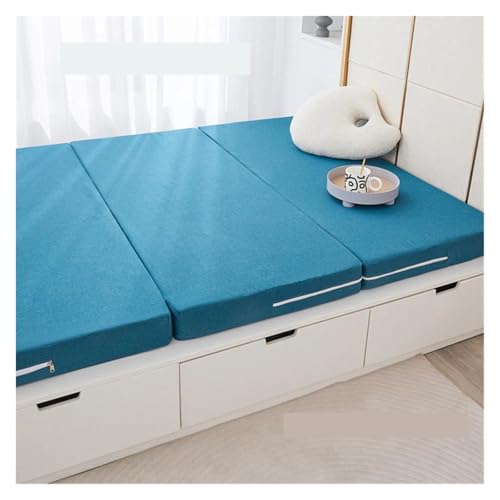 Matratzen Tatami-Matte for den Haushalt, faltbare Schwammmatte ist durch Schlafmatten for Studenten im Wohnheim getrennt, einzelne Etagen-Schlafmatte für Reisen, Camping(Colour-3(Thick 8cm),100x200cm) von YDYAENIO