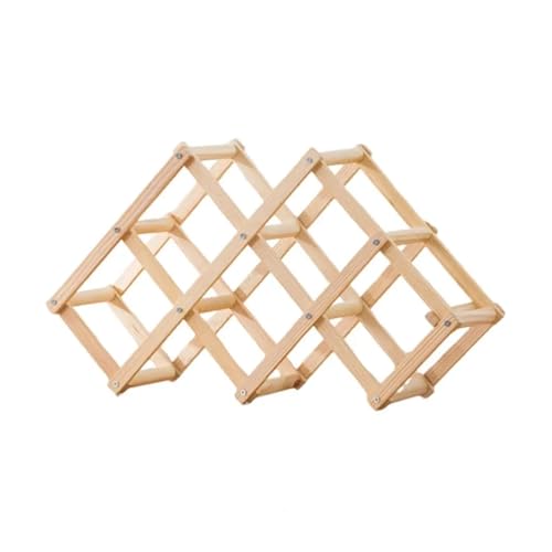 YDYAENIO 3-10 Holzlagerregal Holzdisplayregal Bienenförmiges Holzweinlagerregal for Flaschen for Zuhause(Color3) von YDYAENIO