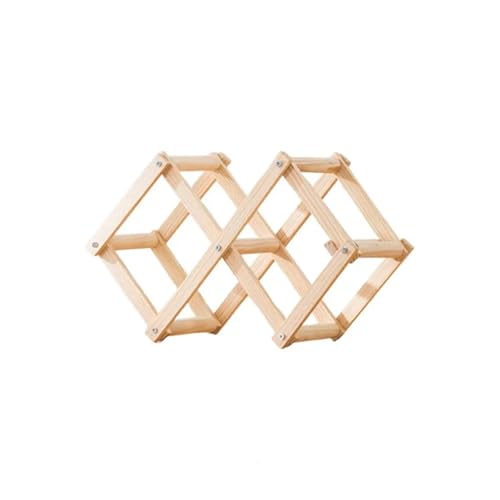 YDYAENIO 3-10 Holzlagerregal Holzdisplayregal Bienenförmiges Holzweinlagerregal for Flaschen for Zuhause(Color7) von YDYAENIO
