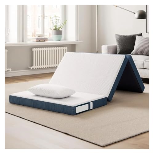 YDYAENIO Einzel-Klappmatratze, 4-Zoll-Trifold-Matratze mit waschbarem Bezug, Einzel-Memory-Foam-Bodenmatte, Faltmatratze für Reisen, Camping YDYAENIO Einzel-Klappmatratze, 4-Zoll-Trifold-Matratze mit waschbarem Bezug, Einzel-Memory-Foam-Bodenmatte, Faltmatratze für Reisen, Camping von YDYAENIO