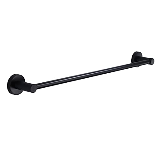 Nordic Edelstahl Handtuch Barschiene, Schwarz Große Handtuchhalter Rack, Wandmontage Einzeltuchständer, Badezimmer Küchenzubehör, lang, 30 cm-120cm (Size : 90cm) von YDYFC