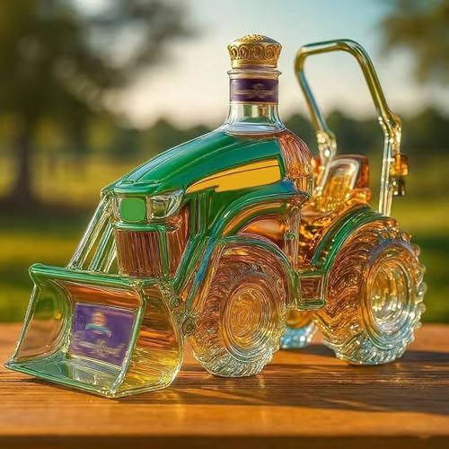 300ML Weindekanter Dekanter Whiskey Karaffe Statue - 3D-Whisky-Weinflasche In Traktorform, Whisky-Dekanter Aus Neuartigem Glas, Kreatives Auto-Motiv, Leere Weinflaschen 300ML Weindekanter Dekanter Whiskey Karaffe Statue - 3D-Whisky-Weinflasche In Traktorform, Whisky-Dekanter Aus Neuartigem Glas, Kreatives Auto-Motiv, Leere Weinflaschen von YDZYFFS