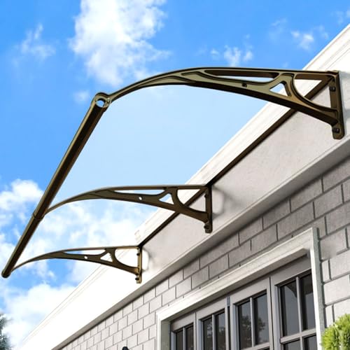 Außenmarkise Fenster Gartenüberdachung mit Abflusswaschbecken, Haustür Vordach Terrasse Veranda Markise Regenschutzabdeckung für Hintertür, Veranda, Fenster Außenmarkise Fenster Gartenüberdachung mit Abflusswaschbecken, Haustür Vordach Terrasse Veranda Markise Regenschutzabdeckung für Hintertür, Veranda, Fenster von YDkjwjw