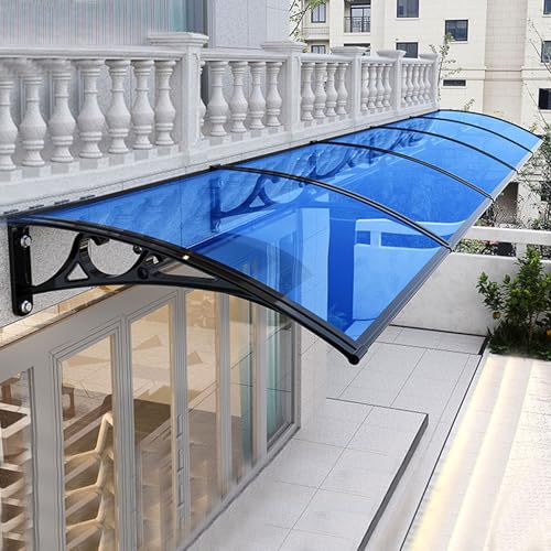 Fenstermarkisen außen mit Aluminiumhalterung, langlebiges Polycarbonat-Vordach für den Eingang, Balkon, Garage, Markise für den Türeingang, UV-, Regen- und Schneeschutz Fenstermarkisen außen mit Aluminiumhalterung, langlebiges Polycarbonat-Vordach für den Eingang, Balkon, Garage, Markise für den Türeingang, UV-, Regen- und Schneeschutz von YDkjwjw