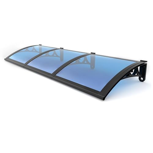 Haustür Vordach Außenmarkise Terrassenüberdachung Sonnenregenschutz mit Polycarbonat-Dachplatten Veranda Schatten Terrasse UV-Schutz von YDkjwjw