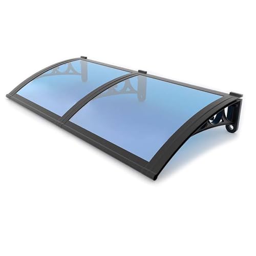 Haustür Vordach Außenmarkise Terrassenüberdachung Sonnenregenschutz mit Polycarbonat-Dachplatten Veranda Schatten Terrasse UV-Schutz von YDkjwjw