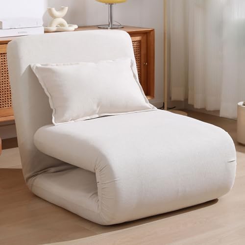 Klappbares Schlafsofa Cabrio Lazy Sofa Chair mit Verstellbarer Rückenlehne und Kissenboden Couch Lounge Chaise für Wohnzimmer Schlafzimmer Gästezimmer von YDkjwjw