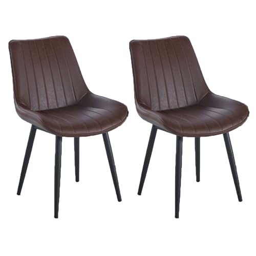 YDkjwjw 2 Stück Moderne Esszimmerstühle mit Rückenlehne, gepolstertem Sitz und massiven Metallbeinen, Esszimmerstühle für Esszimmer Wohnzimmer YDkjwjw 2 Stück Moderne Esszimmerstühle mit Rückenlehne, gepolstertem Sitz und massiven Metallbeinen, Esszimmerstühle für Esszimmer Wohnzimmer von YDkjwjw