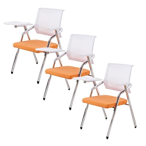YDkjwjw 3 Pack Faltbare Bürostühle mit Flip-Up Tablet Arm, tragbare klappbare Bürostühle stapelbar Faltbare Trainingsstuhl für Konferenzraum Büro Gast Empfang Sitzung YDkjwjw 3 Pack Faltbare Bürostühle mit Flip-Up Tablet Arm, tragbare klappbare Bürostühle stapelbar Faltbare Trainingsstuhl für Konferenzraum Büro Gast Empfang Sitzung von YDkjwjw