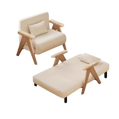YDkjwjw 3-in-1-Einzelschlafsofa Wandelbare verstellbare Klappschlafcouch mit gepolsterter Rückenlehne Einzelklappstuhl Freizeitbodensofas für kleine Wohnungen von YDkjwjw
