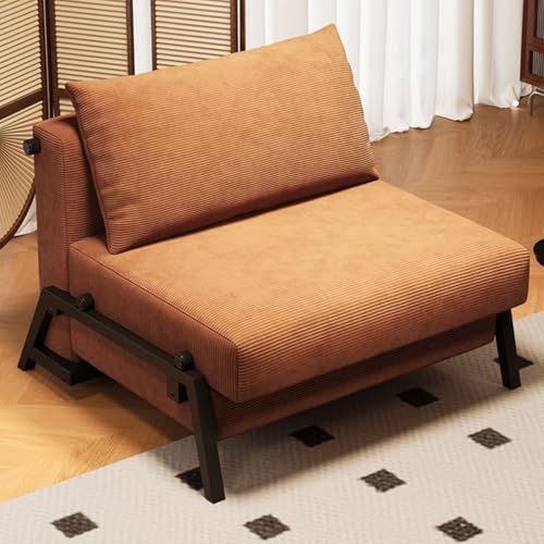 YDkjwjw 3-in-1-Klappschlafsessel Multifunktions-Schlafsofa für Erwachsene Einzelschlafsofa für Erwachsene mit Kissen und Verstellbarer Rückenlehne, Klappschlafcouch für Wohnzimmer, Schlafzimmer von YDkjwjw