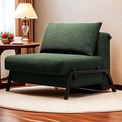 YDkjwjw 3-in-1-Klappschlafsessel Multifunktions-Schlafsofa für Erwachsene Einzelschlafsofa für Erwachsene mit Kissen und Verstellbarer Rückenlehne, Klappschlafcouch für Wohnzimmer, Schlafzimmer von YDkjwjw