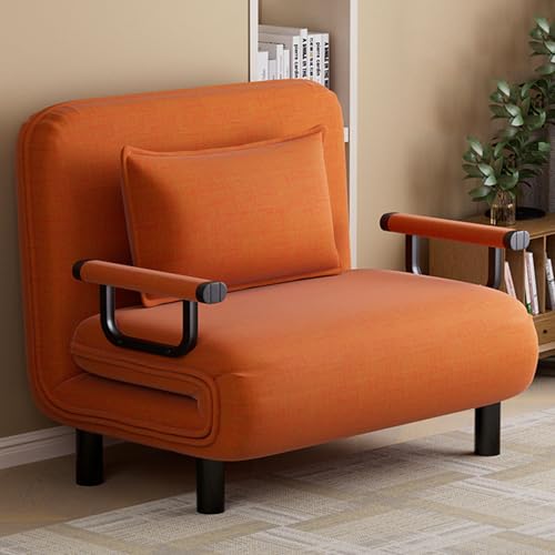 YDkjwjw 3-in-1-Klappschlafsessel Multifunktions-Schlafsofa für Erwachsene Einzelschlafsofa für Erwachsene mit Kissen und Verstellbarer Rückenlehne, Klappschlafcouch für Wohnzimmer, Schlafzimmer von YDkjwjw