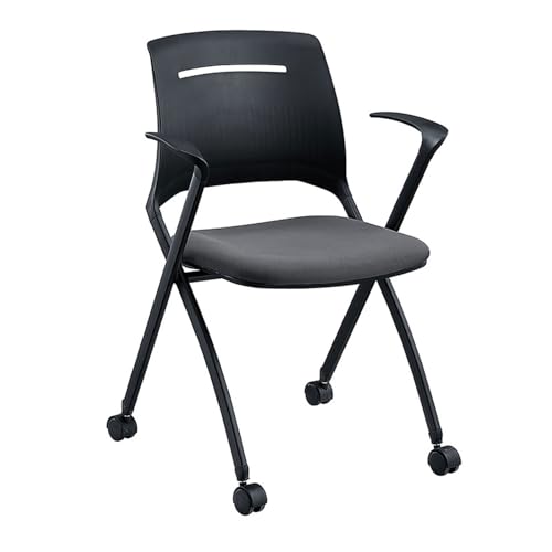 YDkjwjw 6pcs Stackable Foldable Office Chair Klappbarer Schreibtischstuhl mit Armlehne, Rückenlehne und dicken Sitzkissen, Konferenzraum Stuhl für Büro Gast Rezeption YDkjwjw 6pcs Stackable Foldable Office Chair Klappbarer Schreibtischstuhl mit Armlehne, Rückenlehne und dicken Sitzkissen, Konferenzraum Stuhl für Büro Gast Rezeption von YDkjwjw