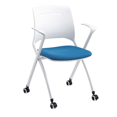 YDkjwjw 6pcs Stackable Foldable Office Chair Klappbarer Schreibtischstuhl mit Armlehne, Rückenlehne und dicken Sitzkissen, Konferenzraum Stuhl für Büro Gast Rezeption YDkjwjw 6pcs Stackable Foldable Office Chair Klappbarer Schreibtischstuhl mit Armlehne, Rückenlehne und dicken Sitzkissen, Konferenzraum Stuhl für Büro Gast Rezeption von YDkjwjw