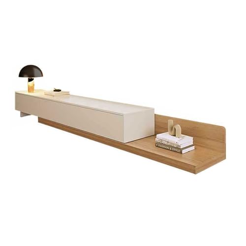YDkjwjw Ausziehbarer TV-Ständer Mit Schublade, Moderner Medienkonsolenschrank Aus Holz Mit Offenen Regalen für Das Wohnzimmer von YDkjwjw