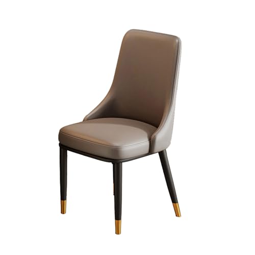 YDkjwjw Esszimmerstühle, Moderne Küchenstühle mit PU-Leder gepolsterte armlose Akzentstühle mit hoher Rückenlehne, Metallbeine, für Esszimmer, Wohnzimmer, Besprechungszimmer YDkjwjw Esszimmerstühle, Moderne Küchenstühle mit PU-Leder gepolsterte armlose Akzentstühle mit hoher Rückenlehne, Metallbeine, für Esszimmer, Wohnzimmer, Besprechungszimmer von YDkjwjw