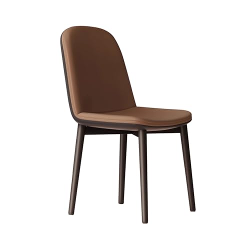 YDkjwjw Esszimmerstühle, gepolsterte Esszimmerstühle mit Metallbeinen und -rückenlehne, moderner armfreier Beistellstuhl aus Techno-Stoff für Wohnzimmer, Schlafzimmer, Küche von YDkjwjw