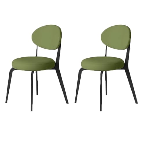 YDkjwjw Esszimmerstühle 2er-Set, gepolsterte PU-Lederstühle aus der Mitte des Jahrhunderts mit Rückenlehne und Metallbeinen, armloser, bequemer Küchenbeistellstuhl für das Esszimmer in der Küche YDkjwjw Esszimmerstühle 2er-Set, gepolsterte PU-Lederstühle aus der Mitte des Jahrhunderts mit Rückenlehne und Metallbeinen, armloser, bequemer Küchenbeistellstuhl für das Esszimmer in der Küche von YDkjwjw