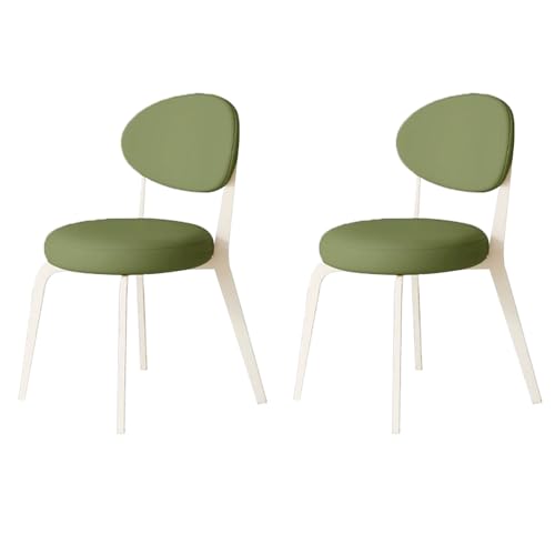 YDkjwjw Esszimmerstühle 2er-Set, gepolsterte PU-Lederstühle aus der Mitte des Jahrhunderts mit Rückenlehne und Metallbeinen, armloser, bequemer Küchenbeistellstuhl für das Esszimmer in der Küche YDkjwjw Esszimmerstühle 2er-Set, gepolsterte PU-Lederstühle aus der Mitte des Jahrhunderts mit Rückenlehne und Metallbeinen, armloser, bequemer Küchenbeistellstuhl für das Esszimmer in der Küche von YDkjwjw