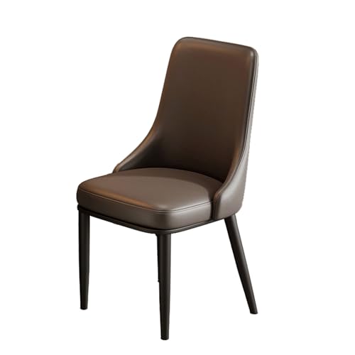 YDkjwjw Esszimmerstühle - Küchenstühle aus PU-Leder mit Metallbeinen, gepolsterter Esszimmerstuhl, moderner Esszimmerstuhl für Küche, Wohnen, Zuhause von YDkjwjw