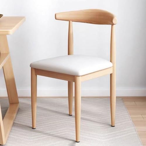 YDkjwjw Esszimmerstühle Set mit 4 modernen Esszimmerstühlen aus der Mitte des Jahrhunderts mit geschwungener Rückenlehne und Eisengestell, gepolsterte Esszimmerstühle für Küche, Wohnzimmer von YDkjwjw