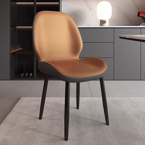 YDkjwjw Esszimmerstühle für das Esszimmer Wohnzimmer, Vintage Esszimmerstühle mit Rückenlehne, gepolstertem Sitz und massiven Metallbeinen von YDkjwjw