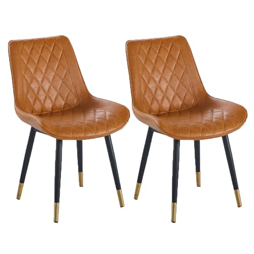 YDkjwjw Esszimmerstühle für das Esszimmer Wohnzimmer, Vintage Esszimmerstühle mit Rückenlehne, gepolstertem Sitz und massiven Metallbeinen YDkjwjw Esszimmerstühle für das Esszimmer Wohnzimmer, Vintage Esszimmerstühle mit Rückenlehne, gepolstertem Sitz und massiven Metallbeinen von YDkjwjw