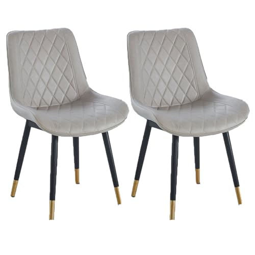 YDkjwjw Esszimmerstühle für das Esszimmer Wohnzimmer, Vintage Esszimmerstühle mit Rückenlehne, gepolstertem Sitz und massiven Metallbeinen YDkjwjw Esszimmerstühle für das Esszimmer Wohnzimmer, Vintage Esszimmerstühle mit Rückenlehne, gepolstertem Sitz und massiven Metallbeinen von YDkjwjw