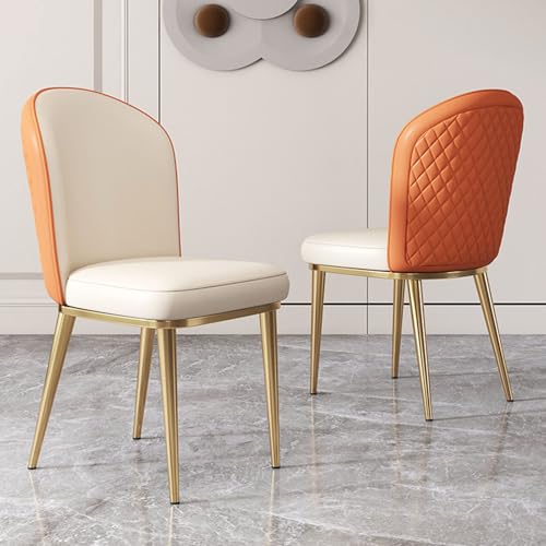 YDkjwjw Gepolsterte Esszimmerstühle Mid Century Modern Esszimmerstühle mit gebogener Rückenlehne Design für Küche, Esszimmer, Restaurant von YDkjwjw