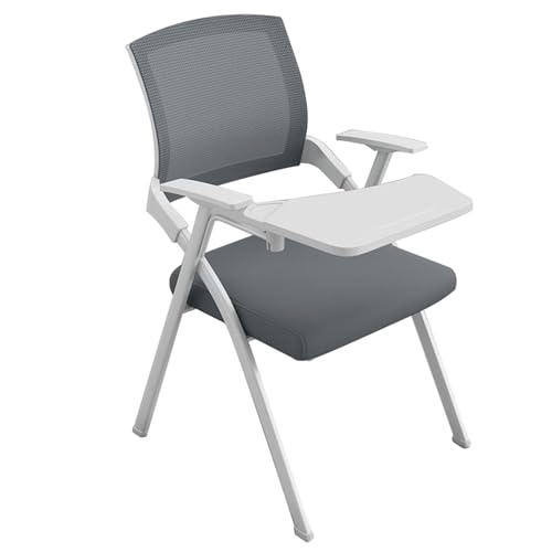 YDkjwjw Klappbarer Bürostuhl, stapelbar Konferenzraum Stühle mit Flip-Up Tablet Arm faltbar Ausbildung Schreibtischstuhl mit Mesh zurück für die Sitzung Gast Empfang YDkjwjw Klappbarer Bürostuhl, stapelbar Konferenzraum Stühle mit Flip-Up Tablet Arm faltbar Ausbildung Schreibtischstuhl mit Mesh zurück für die Sitzung Gast Empfang von YDkjwjw