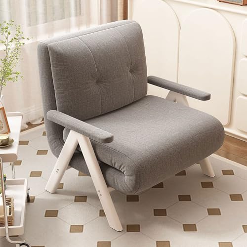 YDkjwjw Klappbares Schlafsofa mit Verstellbarer Rückenlehne und Kissen, 3-in-1-Cabrio-Einzelschlafsofa mit gepolstertem Sitz, Couch Guest Sleeper Recliner Lounge Sessel für Home Office von YDkjwjw