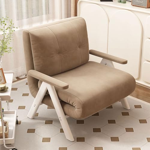 YDkjwjw Klappbares Schlafsofa mit Verstellbarer Rückenlehne und Kissen, 3-in-1-Cabrio-Einzelschlafsofa mit gepolstertem Sitz, Couch Guest Sleeper Recliner Lounge Sessel für Home Office von YDkjwjw