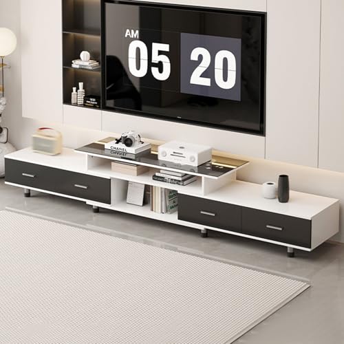 YDkjwjw Mid Century Modern TV-Ständerschrank Ausziehbare TV-Einheit Medieneinheiten mit Stauraum für das Wohnzimmer YDkjwjw Mid Century Modern TV-Ständerschrank Ausziehbare TV-Einheit Medieneinheiten mit Stauraum für das Wohnzimmer von YDkjwjw