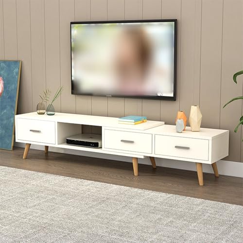 YDkjwjw Mid Century Modern TV-Ständerschrank mit 3 Schubladen Ausziehbare TV-Einheit Medieneinheiten mit Stauraum für das Wohnzimmer YDkjwjw Mid Century Modern TV-Ständerschrank mit 3 Schubladen Ausziehbare TV-Einheit Medieneinheiten mit Stauraum für das Wohnzimmer von YDkjwjw