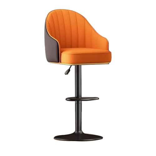 YDkjwjw Moderne Barhocker Satz von 6 höhenverstellbaren Drehstuhl mit Rückenlehne und Fußstütze für Frühstückstheke Home Kitchen YDkjwjw Moderne Barhocker Satz von 6 höhenverstellbaren Drehstuhl mit Rückenlehne und Fußstütze für Frühstückstheke Home Kitchen von YDkjwjw