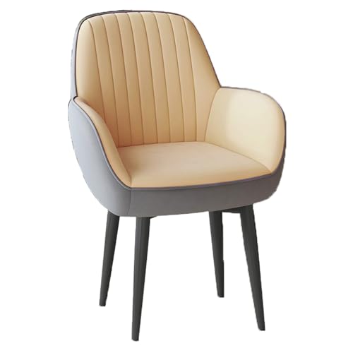 YDkjwjw Moderne Esszimmerstühle Flanell gepolsterte Sessel mit geschwungener Rückenlehne und Metallbeinen, Küchenstühle für Esszimmer Restaurant von YDkjwjw