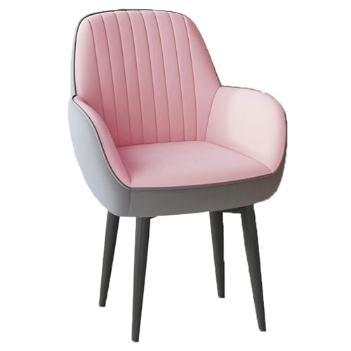 YDkjwjw Moderne Esszimmerstühle Flanell gepolsterte Sessel mit geschwungener Rückenlehne und Metallbeinen, Küchenstühle für Esszimmer Restaurant von YDkjwjw