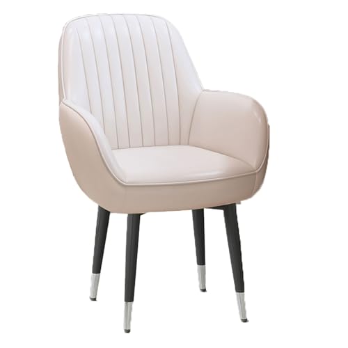 YDkjwjw Moderner Esszimmerstuhl mit hoher Rückenlehne und Metallgestell, ledergepolsterte Sessel Beistellstuhl für Küche Esszimmer Wohnzimmer YDkjwjw Moderner Esszimmerstuhl mit hoher Rückenlehne und Metallgestell, ledergepolsterte Sessel Beistellstuhl für Küche Esszimmer Wohnzimmer von YDkjwjw