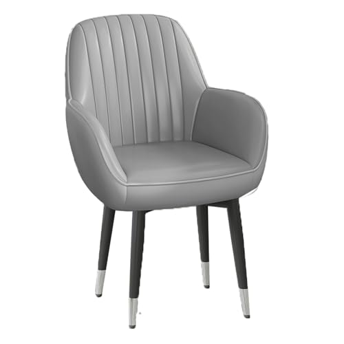 YDkjwjw Moderner Esszimmerstuhl mit hoher Rückenlehne und Metallgestell, ledergepolsterte Sessel Beistellstuhl für Küche Esszimmer Wohnzimmer YDkjwjw Moderner Esszimmerstuhl mit hoher Rückenlehne und Metallgestell, ledergepolsterte Sessel Beistellstuhl für Küche Esszimmer Wohnzimmer von YDkjwjw