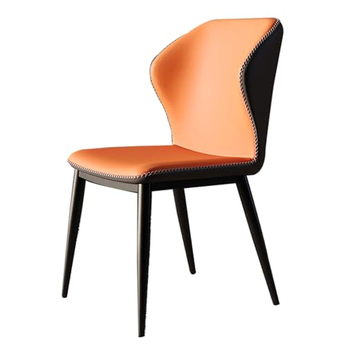 YDkjwjw Set mit 2 Esszimmerstühlen für das Esszimmer Wohnzimmer, armlose Esszimmerstühle mit Rückenlehne, gepolstertem Sitz und massiven Metallbeinen YDkjwjw Set mit 2 Esszimmerstühlen für das Esszimmer Wohnzimmer, armlose Esszimmerstühle mit Rückenlehne, gepolstertem Sitz und massiven Metallbeinen von YDkjwjw