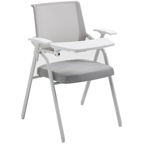 YDkjwjw Stapelbar Konferenzraum Stühle mit Flip-Up Tablet Arm Folding Office Chair mit Mesh Back und Lendenwirbelstütze für Home Office Training Room YDkjwjw Stapelbar Konferenzraum Stühle mit Flip-Up Tablet Arm Folding Office Chair mit Mesh Back und Lendenwirbelstütze für Home Office Training Room von YDkjwjw